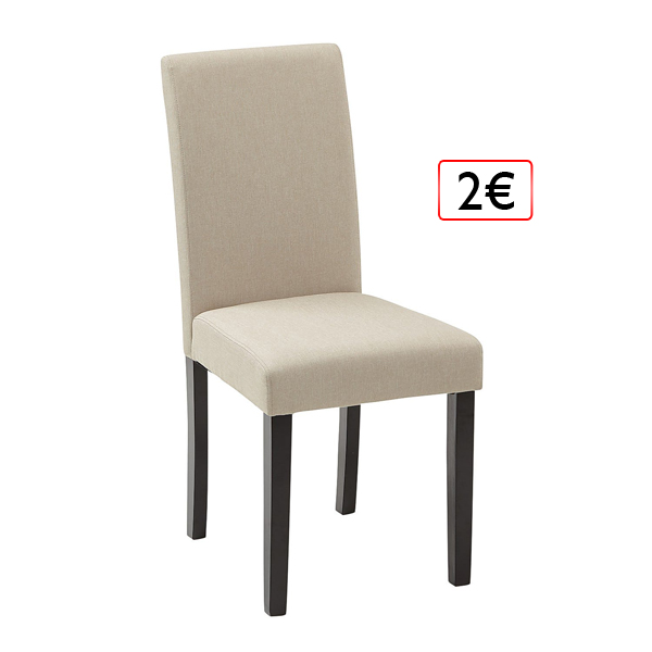 jedálenská stolička 2€