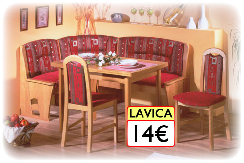 kuchynská lavica 14€